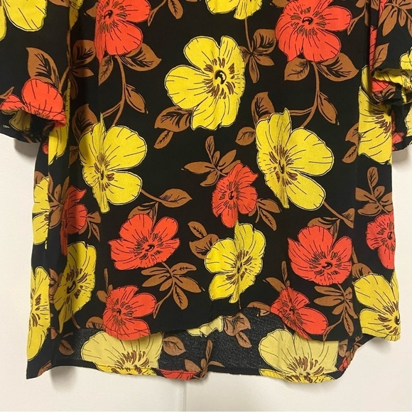 Ann Taylor floral Print flare sleeves blouse Size Small - Picture 4 of 7